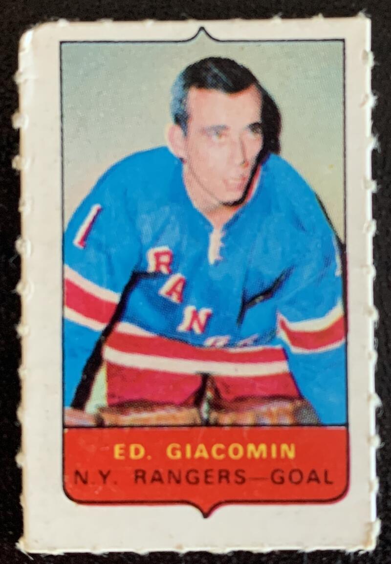 V7505--1969-70 O-Pee-Chee Four-in-One Mini Card Ed Giacomin