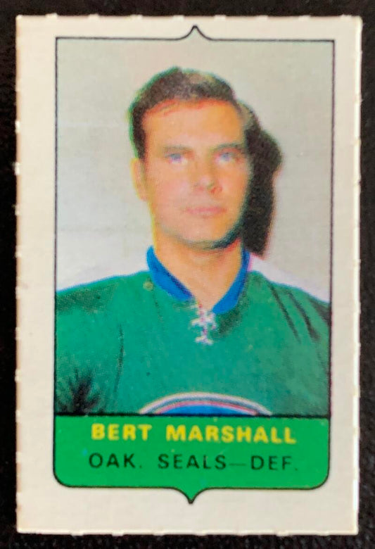 V7515--1969-70 O-Pee-Chee Four-in-One Mini Card Bert Marshall