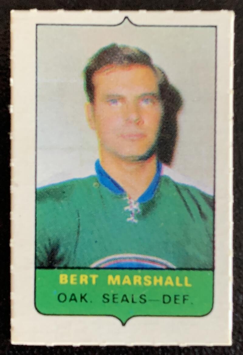 V7515--1969-70 O-Pee-Chee Four-in-One Mini Card Bert Marshall