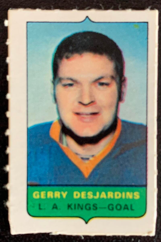 V7516--1969-70 O-Pee-Chee Four-in-One Mini Card Gerry Desjardins