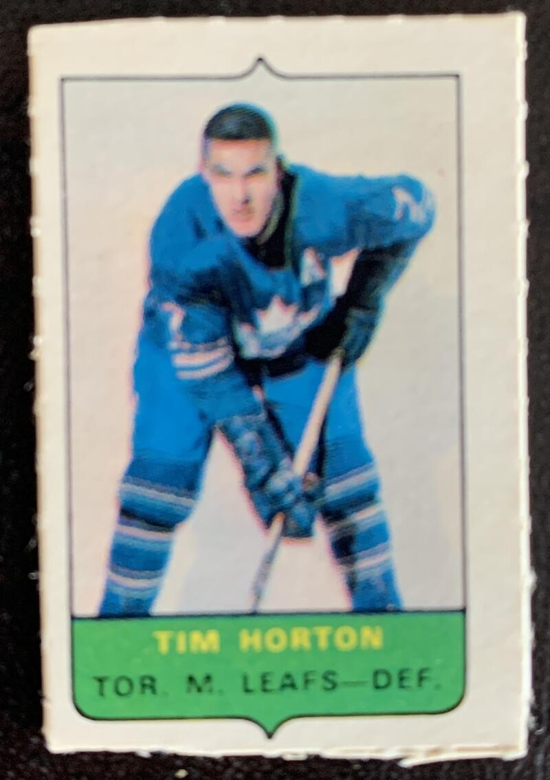 V7517--1969-70 O-Pee-Chee Four-in-One Mini Card Tim Horton