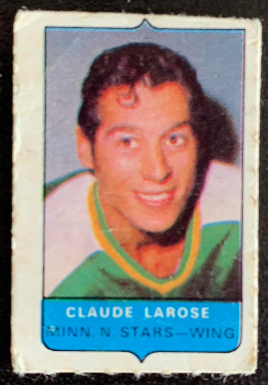 V7522--1969-70 O-Pee-Chee Four-in-One Mini Card Claude Larose