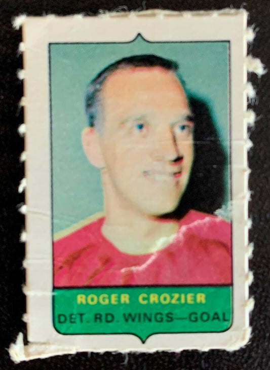 V7524--1969-70 O-Pee-Chee Four-in-One Mini Card Roger Crozier
