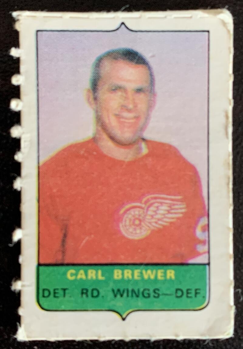 V7531--1969-70 O-Pee-Chee Four-in-One Mini Card Carl Brewer