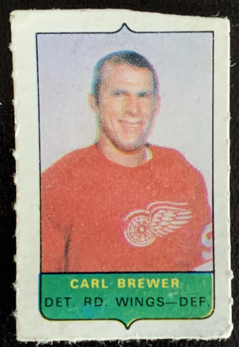 V7532--1969-70 O-Pee-Chee Four-in-One Mini Card Carl Brewer