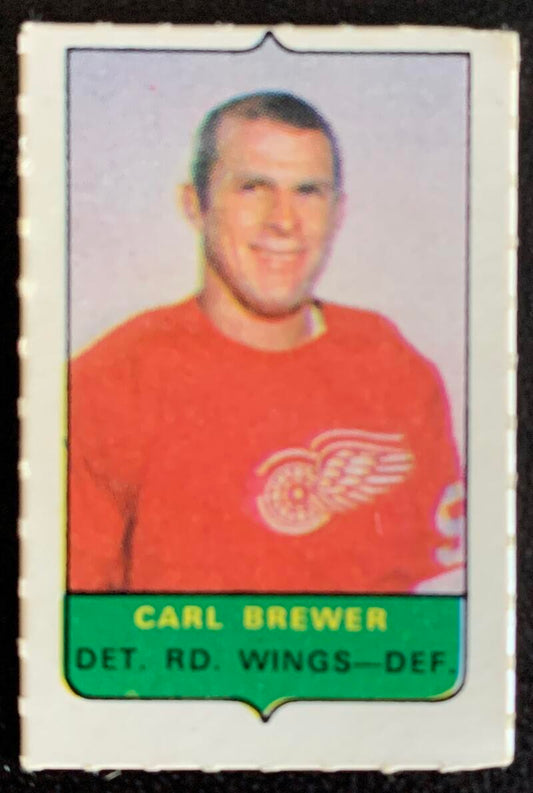 V7534--1969-70 O-Pee-Chee Four-in-One Mini Card Carl Brewer