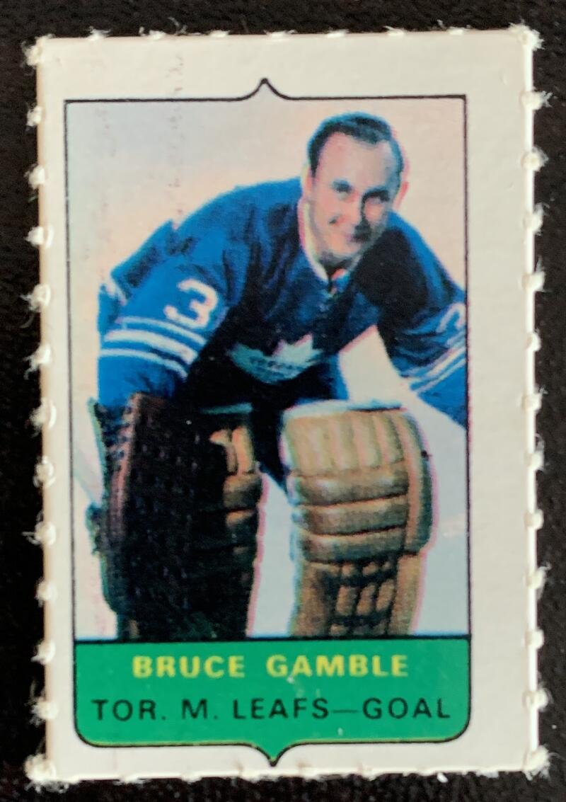 V7535--1969-70 O-Pee-Chee Four-in-One Mini Card Bruce Gamble