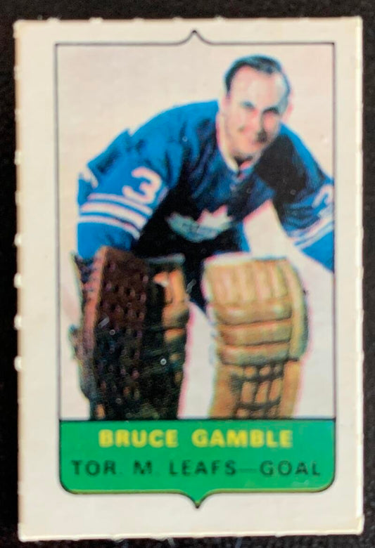 V7536--1969-70 O-Pee-Chee Four-in-One Mini Card Bruce Gamble