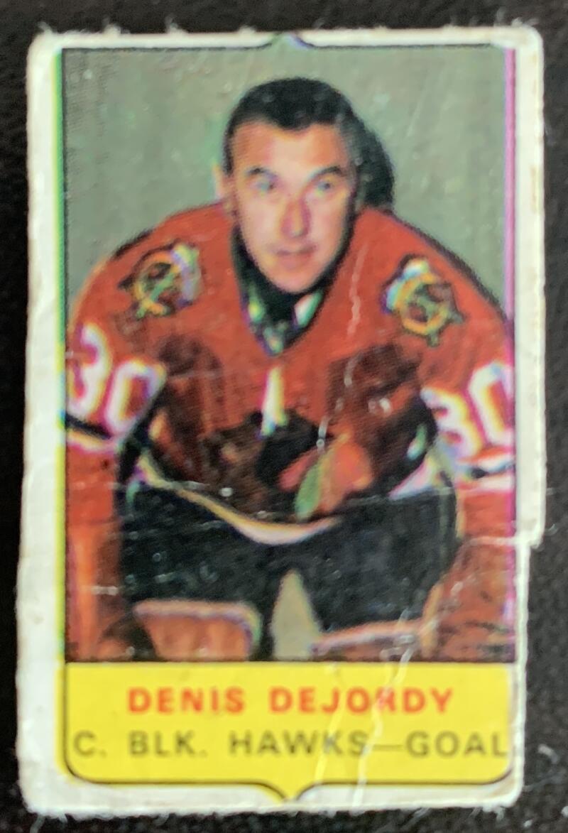 V7557--1969-70 O-Pee-Chee Four-in-One Mini Card Denis DeJordy