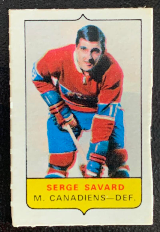 V7565--1969-70 O-Pee-Chee Four-in-One Mini Card Serge Savard
