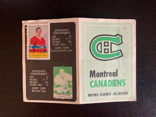 V7589--1969-70 O-Pee-Chee Four-in-One Card Album Montreal Canadiens