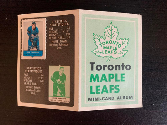 V7595--1969-70 O-Pee-Chee Four-in-One Card Album Toronto Maple Leafs