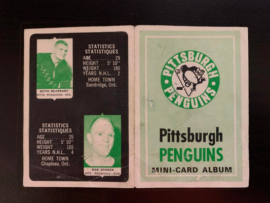V76289--1969-70 O-Pee-Chee Four-in-One Card Album Pittsburgh Penguins