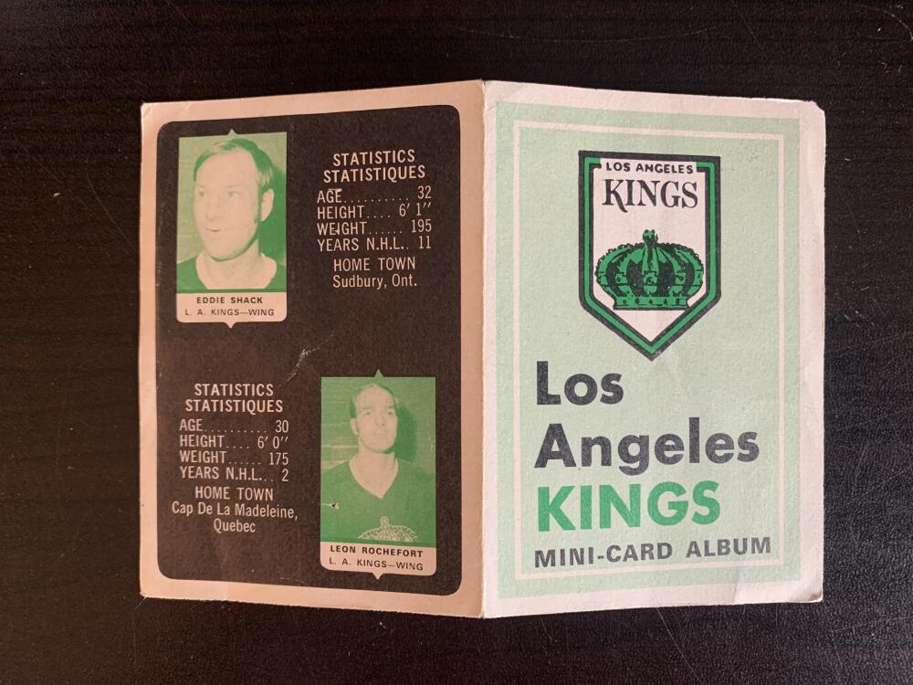 V7600--1969-70 O-Pee-Chee Four-in-One Card Album Los Angeles Kings
