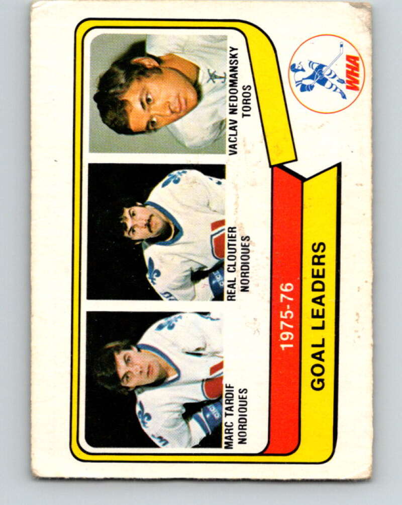1976-77 WHA O-Pee-Chee #1 Tardif/Cloutier/Nedomansky V7633