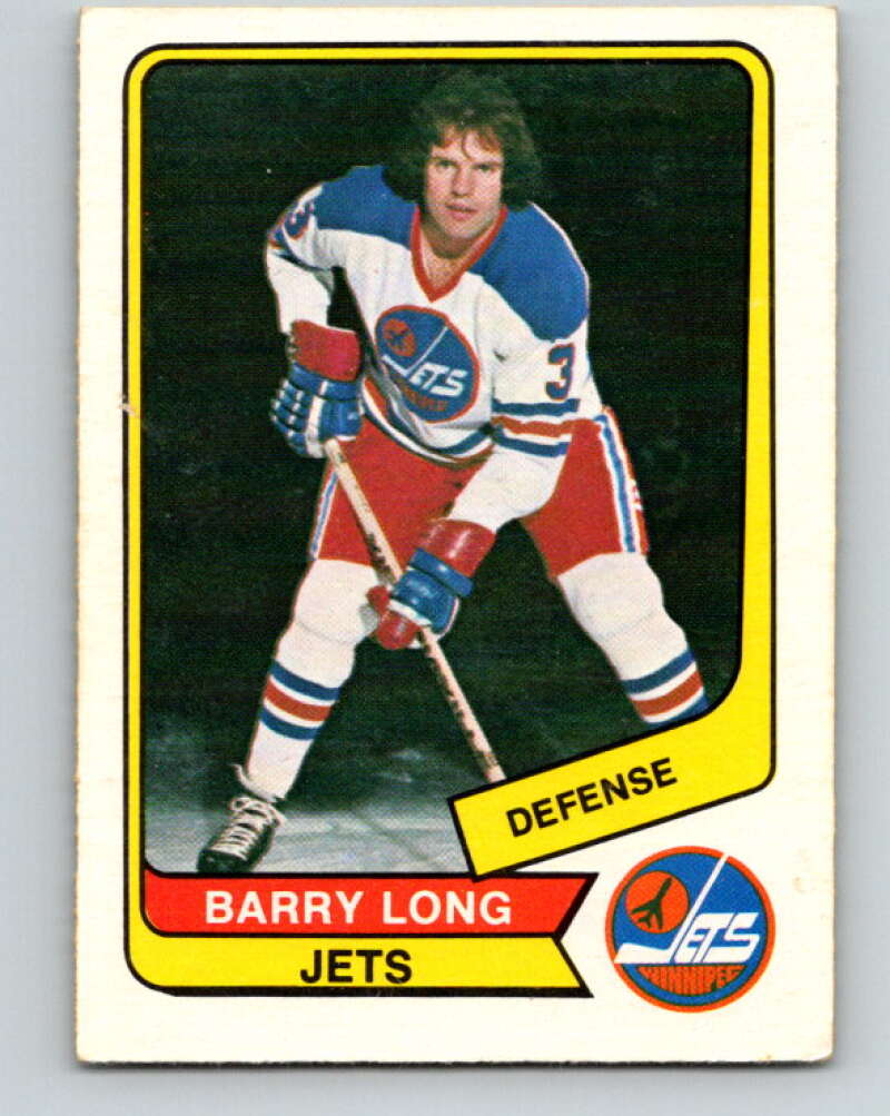 1976-77 WHA O-Pee-Chee #7 Barry Long Winnipeg Jets V7642