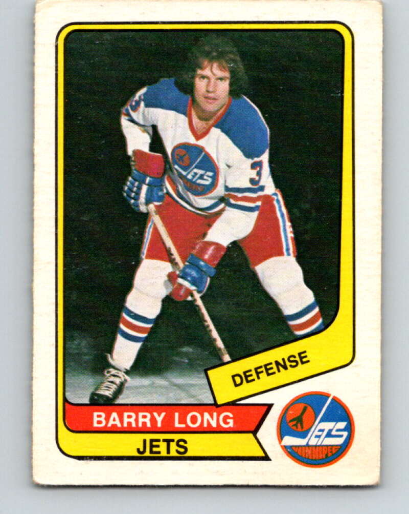 1976-77 WHA O-Pee-Chee #7 Barry Long Winnipeg Jets V7643