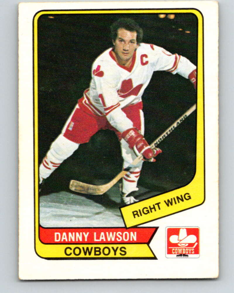 1976-77 WHA O-Pee-Chee #8 Danny Lawson Calgary Cowboys V7644