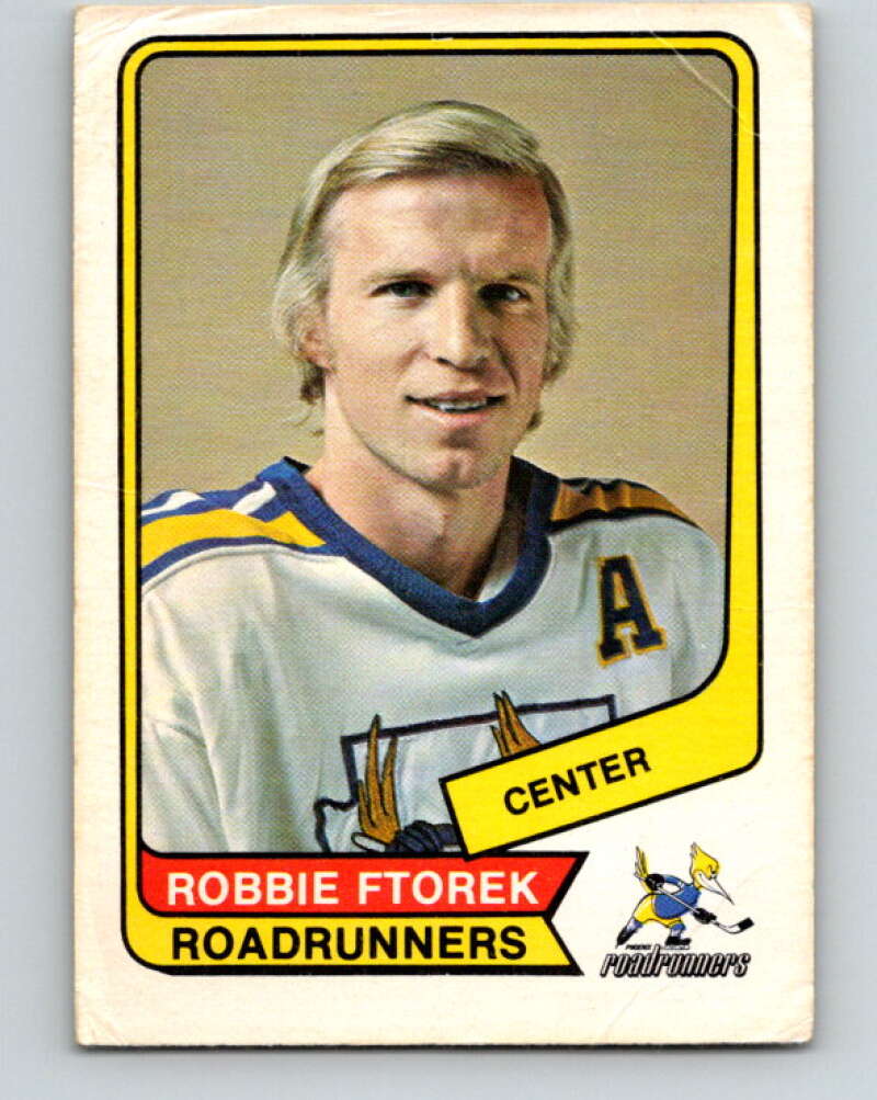 1976-77 WHA O-Pee-Chee #13 Robbie Ftorek Phoenix Roadrunners V7650
