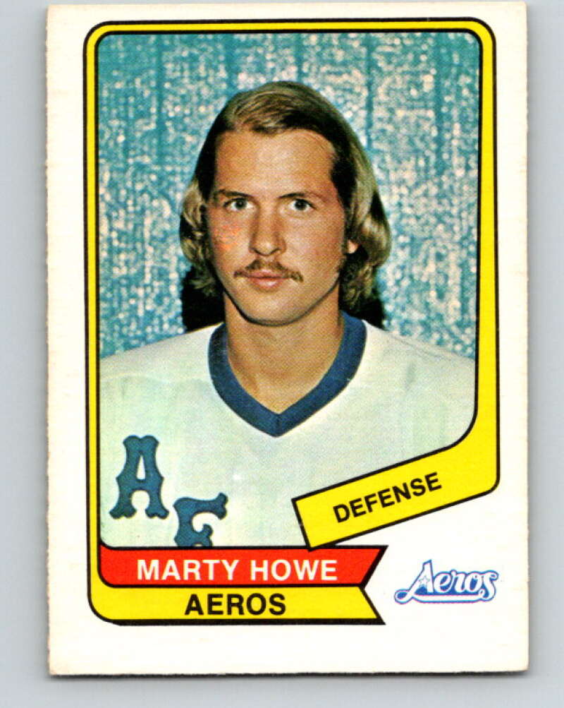 1976-77 WHA O-Pee-Chee #15 Marty Howe Houston Aeros V7653
