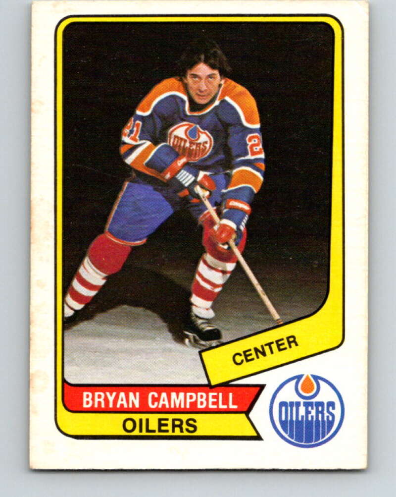 1976-77 WHA O-Pee-Chee #16 Bryan Campbell Edmonton Oilers V7654