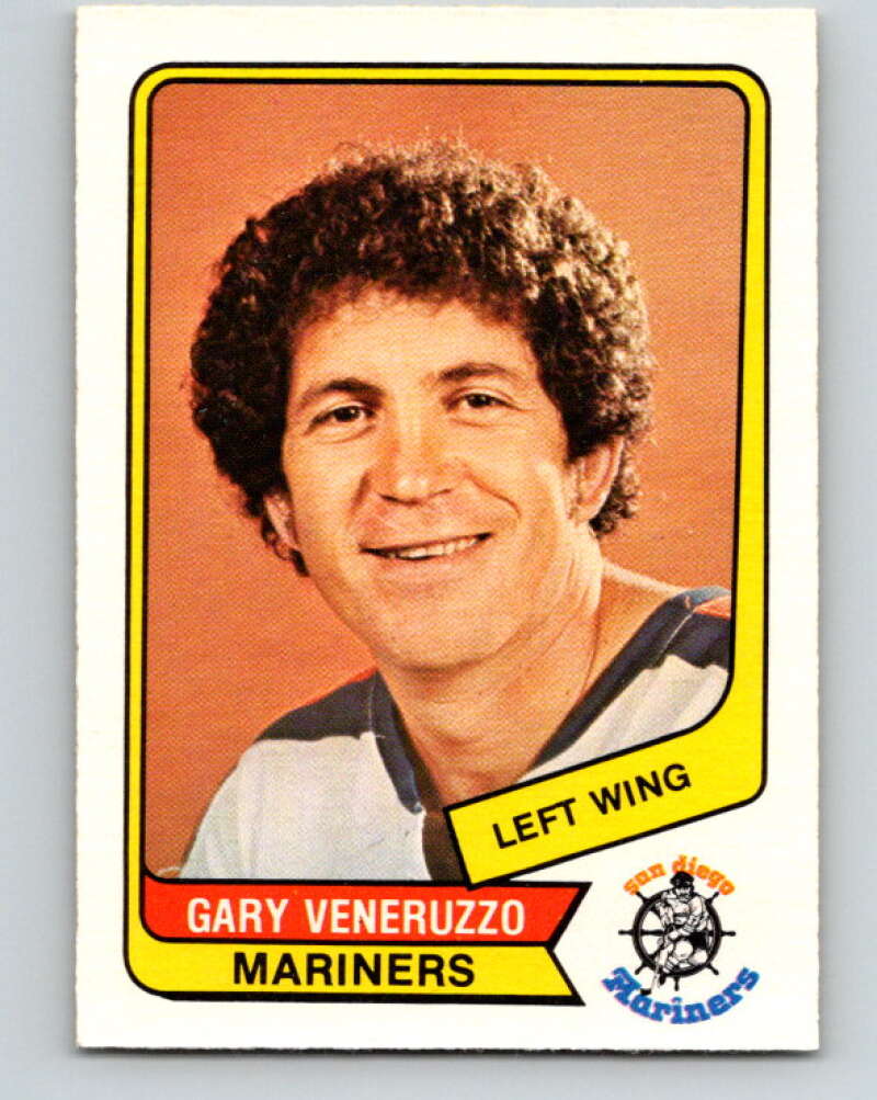 1976-77 WHA O-Pee-Chee #21 Gary Veneruzzo San Diego Mariners V7661