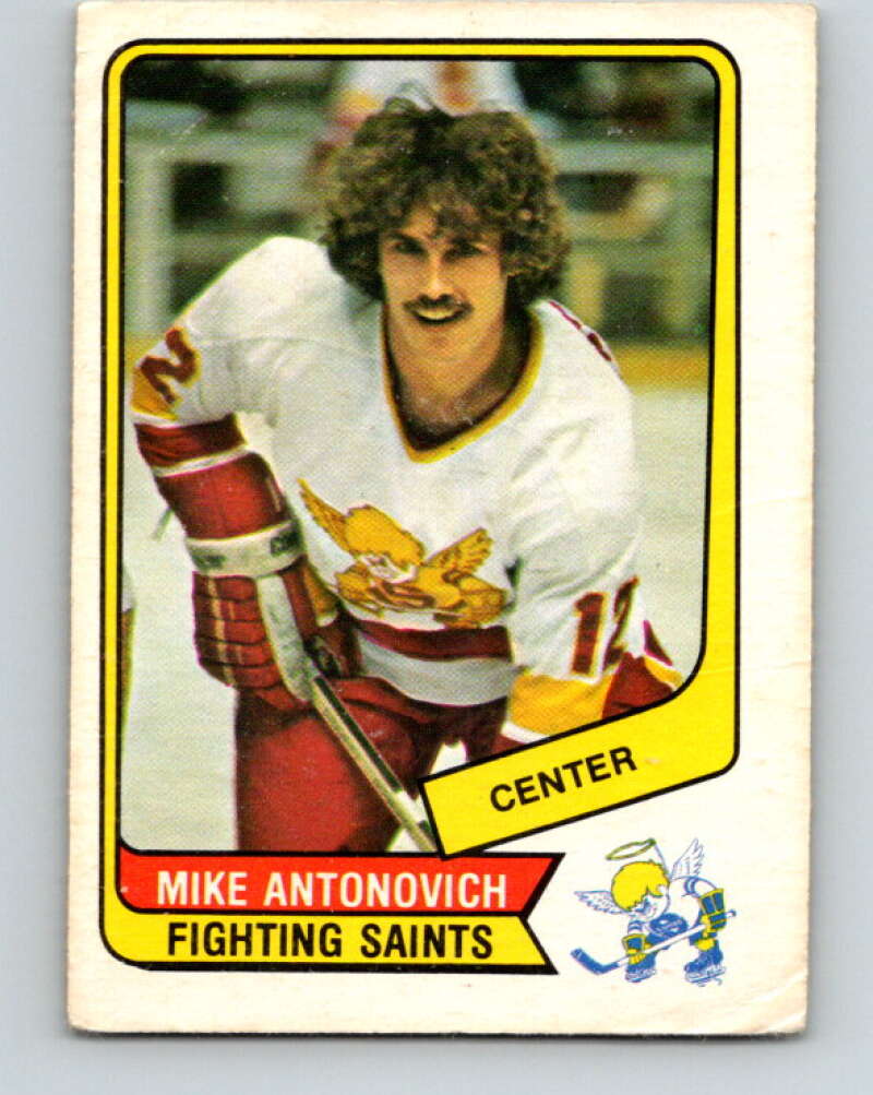 1976-77 WHA O-Pee-Chee #23 Mike Antonovich Minnesota Fighting Saints V7663
