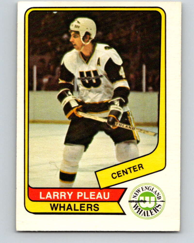 1976-77 WHA O-Pee-Chee #26 Larry Pleau New England Whalers V7666