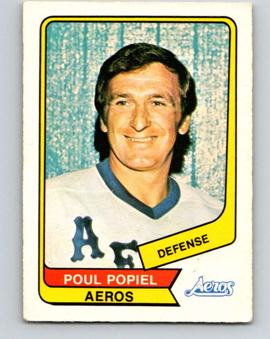 1976-77 WHA O-Pee-Chee #27 Poul Popiel  Houston Aeros  V7667