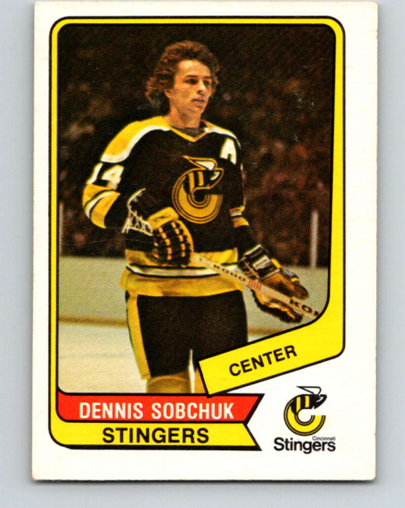 1976-77 WHA O-Pee-Chee #29 Dennis Sobchuk Cincinnati Stingers V7669