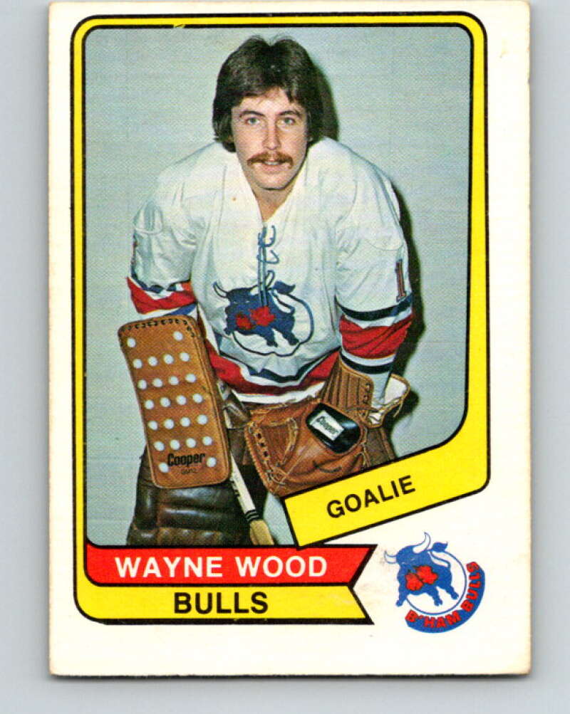 1976-77 WHA O-Pee-Chee #31 Wayne Wood RC Rookie Birmingham Bulls V7671