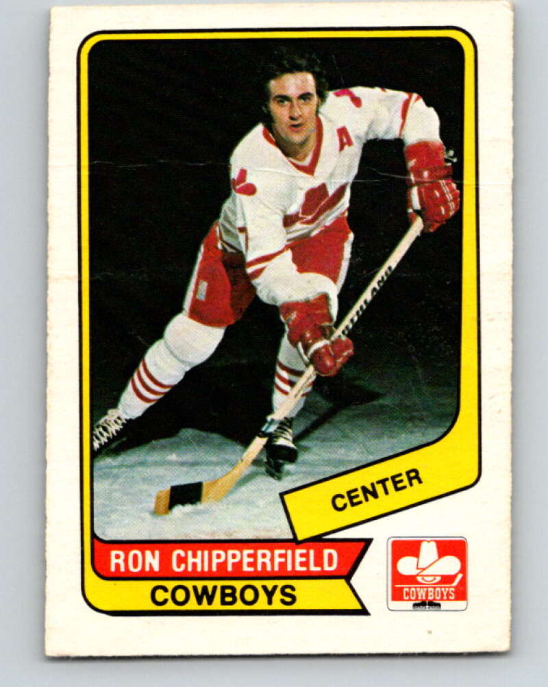 1976-77 WHA O-Pee-Chee #32 Ron Chipperfield Calgary Cowboys V7672