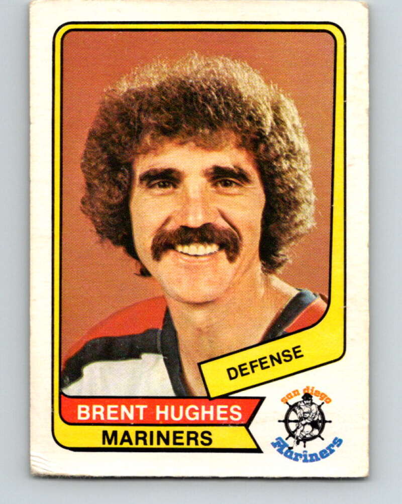 1976-77 WHA O-Pee-Chee #34 Brent Hughes San Diego Mariners V7674