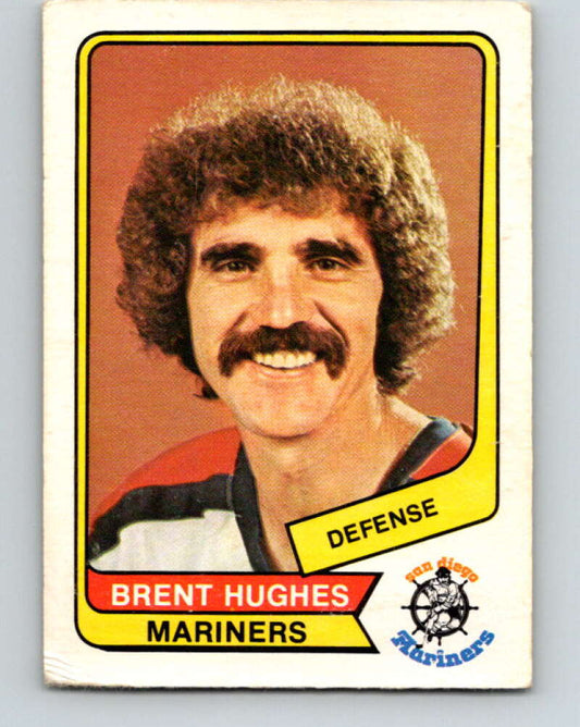 1976-77 WHA O-Pee-Chee #34 Brent Hughes  San Diego Mariners  V7674