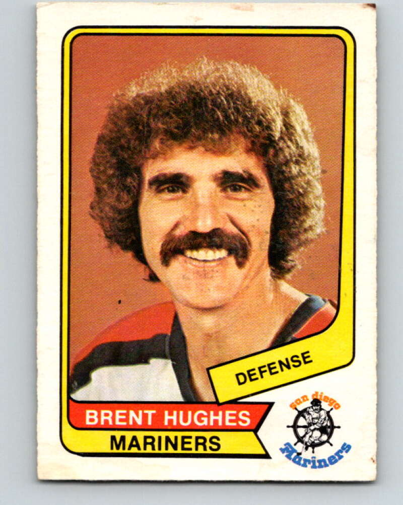 1976-77 WHA O-Pee-Chee #34 Brent Hughes San Diego Mariners V7675