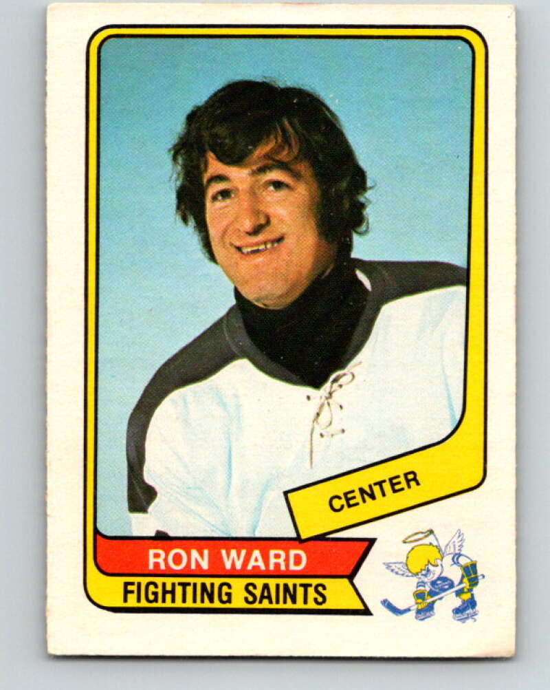 1976-77 WHA O-Pee-Chee #35 Ron Ward Minnesota Fighting Saints V7676