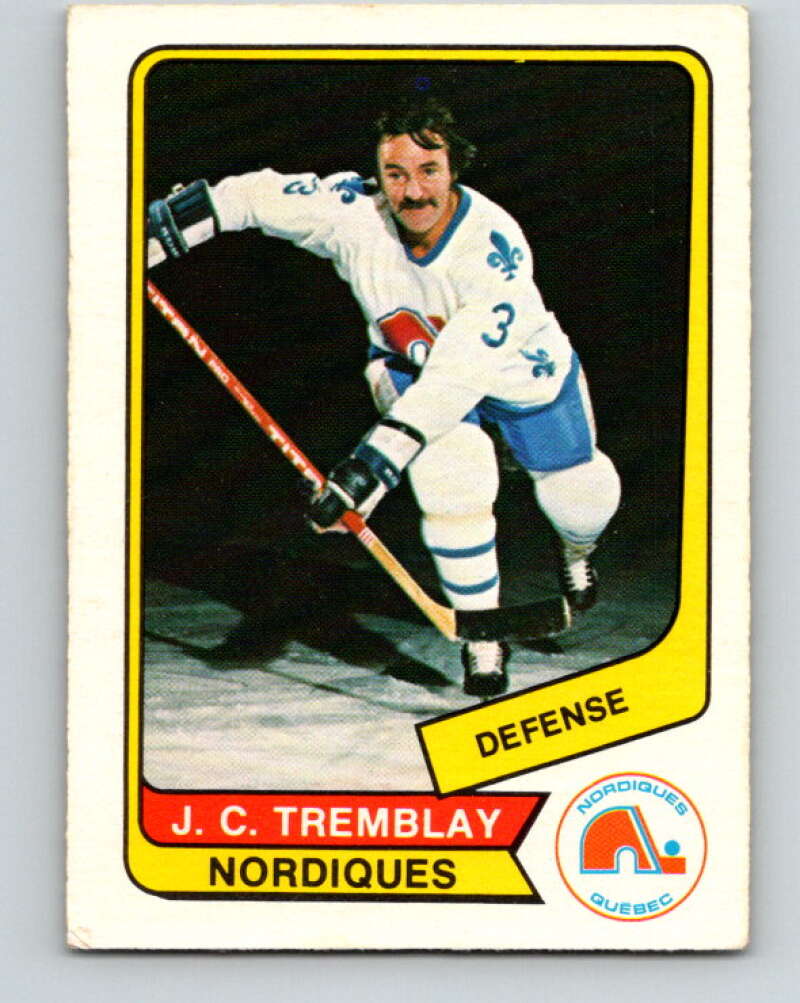 1976-77 WHA O-Pee-Chee #40 J.C. Tremblay Quebec Nordiques V7681