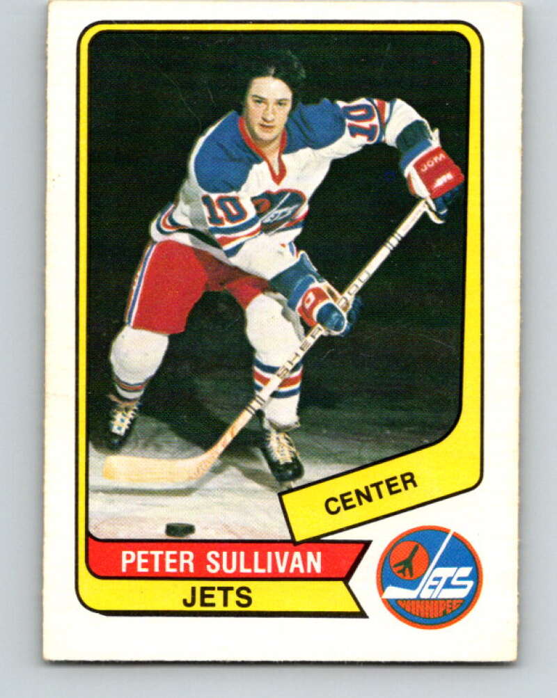 1976-77 WHA O-Pee-Chee #42 Peter Sullivan RC Rookie Winnipeg Jets V7685