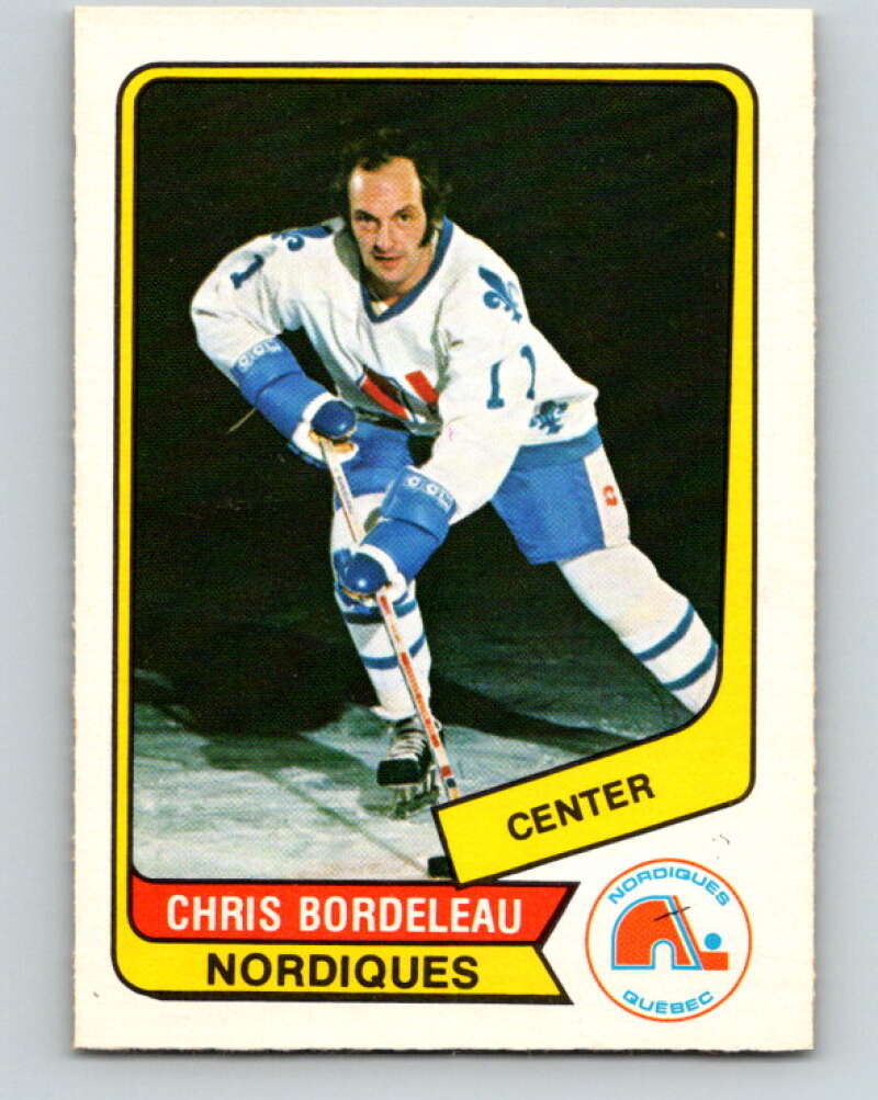 1976-77 WHA O-Pee-Chee #49 Chris Bordeleau Quebec Nordiques V7693