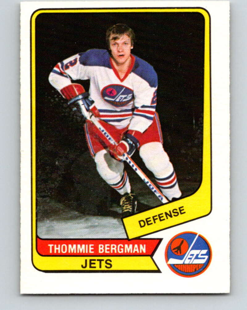 1976-77 WHA O-Pee-Chee #51 Thommie Bergman Winnipeg Jets V7695