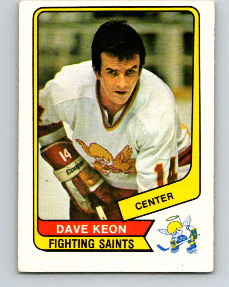 1976-77 WHA O-Pee-Chee #52 Dave Keon Minnesota Fighting Saints V7696