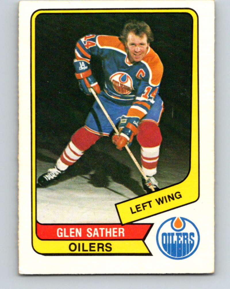 1976-77 WHA O-Pee-Chee #56 Glen Sather Edmonton Oilers V7700
