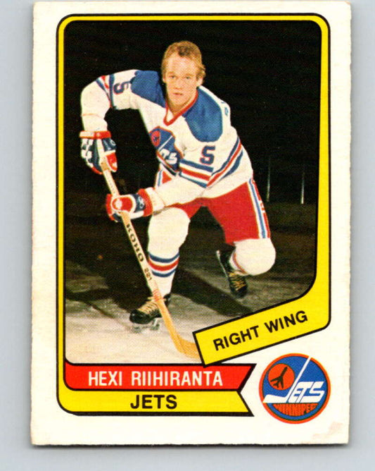 1976-77 WHA O-Pee-Chee #58 Heikki Riihiranta  Winnipeg Jets  V7702