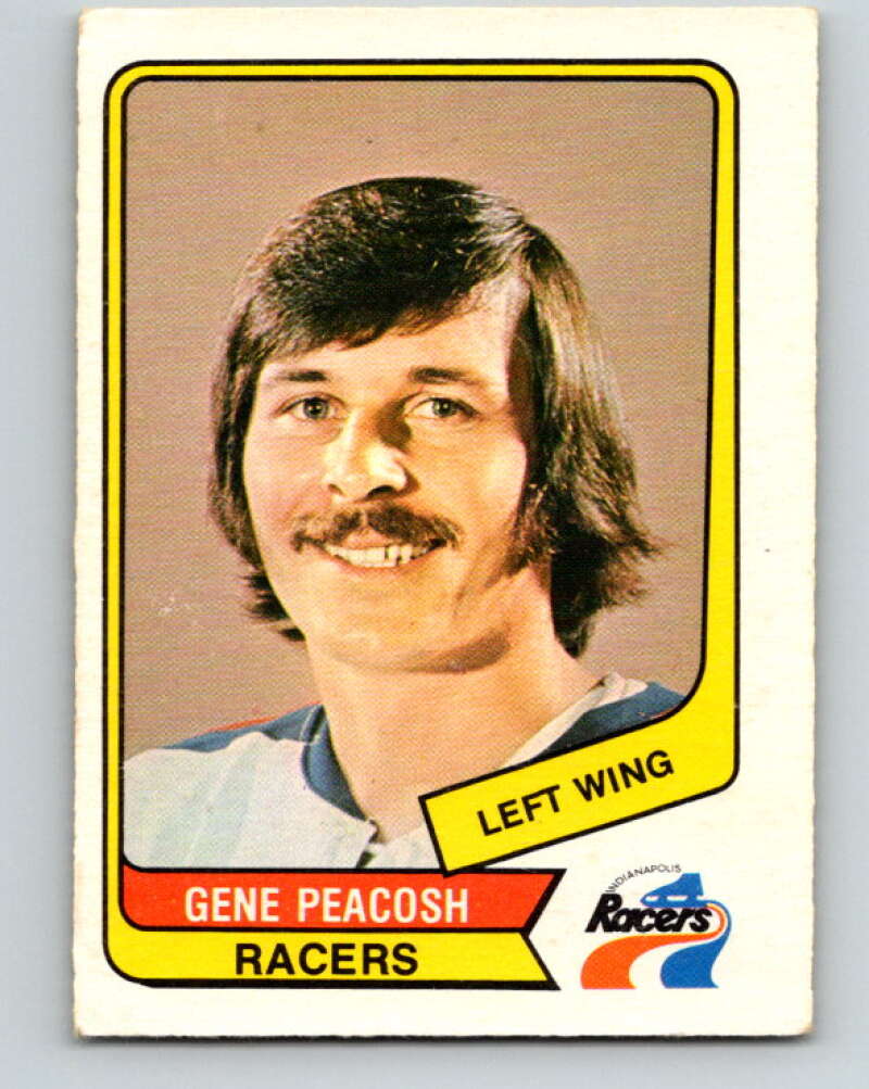 1976-77 WHA O-Pee-Chee #60 Gene Peacosh Indianapolis Racers V7704