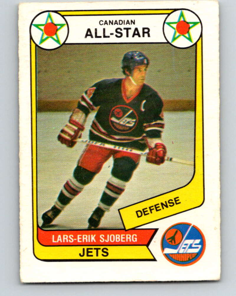 1976-77 WHA O-Pee-Chee #63 Lars-Erik Sjoberg AS Winnipeg Jets V7707