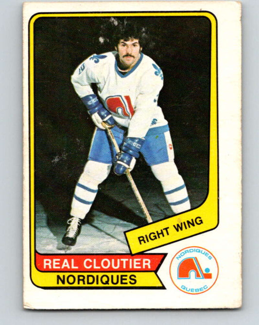 1976-77 WHA O-Pee-Chee #76 Real Cloutier  Quebec Nordiques  V7722