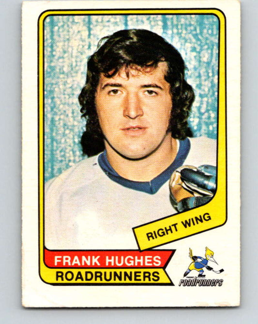 1976-77 WHA O-Pee-Chee #81 Frank Hughes  RC Rookie Phoenix Roadrunners  V7727