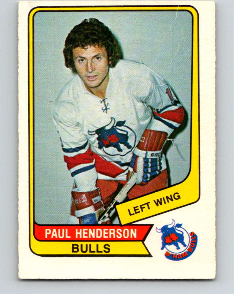 1976-77 WHA O-Pee-Chee #84 Paul Henderson Birmingham Bulls V7731
