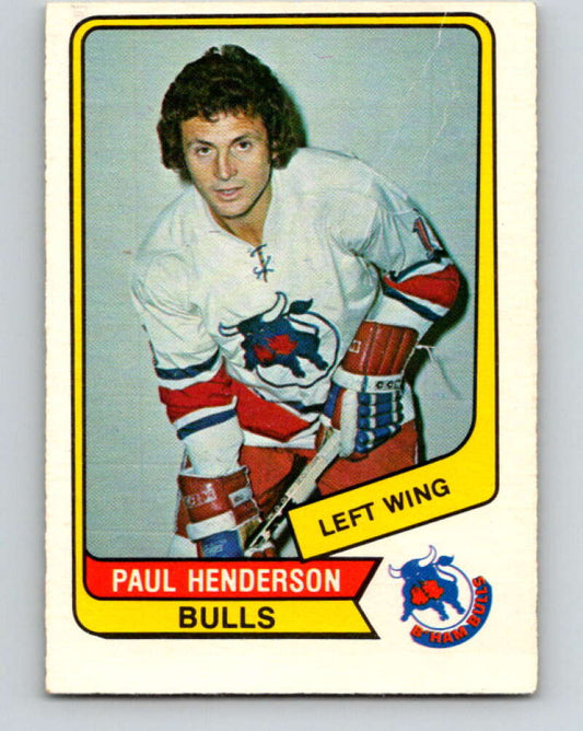 1976-77 WHA O-Pee-Chee #84 Paul Henderson  Birmingham Bulls  V7731