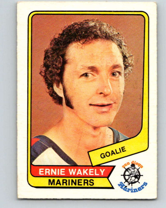1976-77 WHA O-Pee-Chee #92 Ernie Wakely  San Diego Mariners  V7741